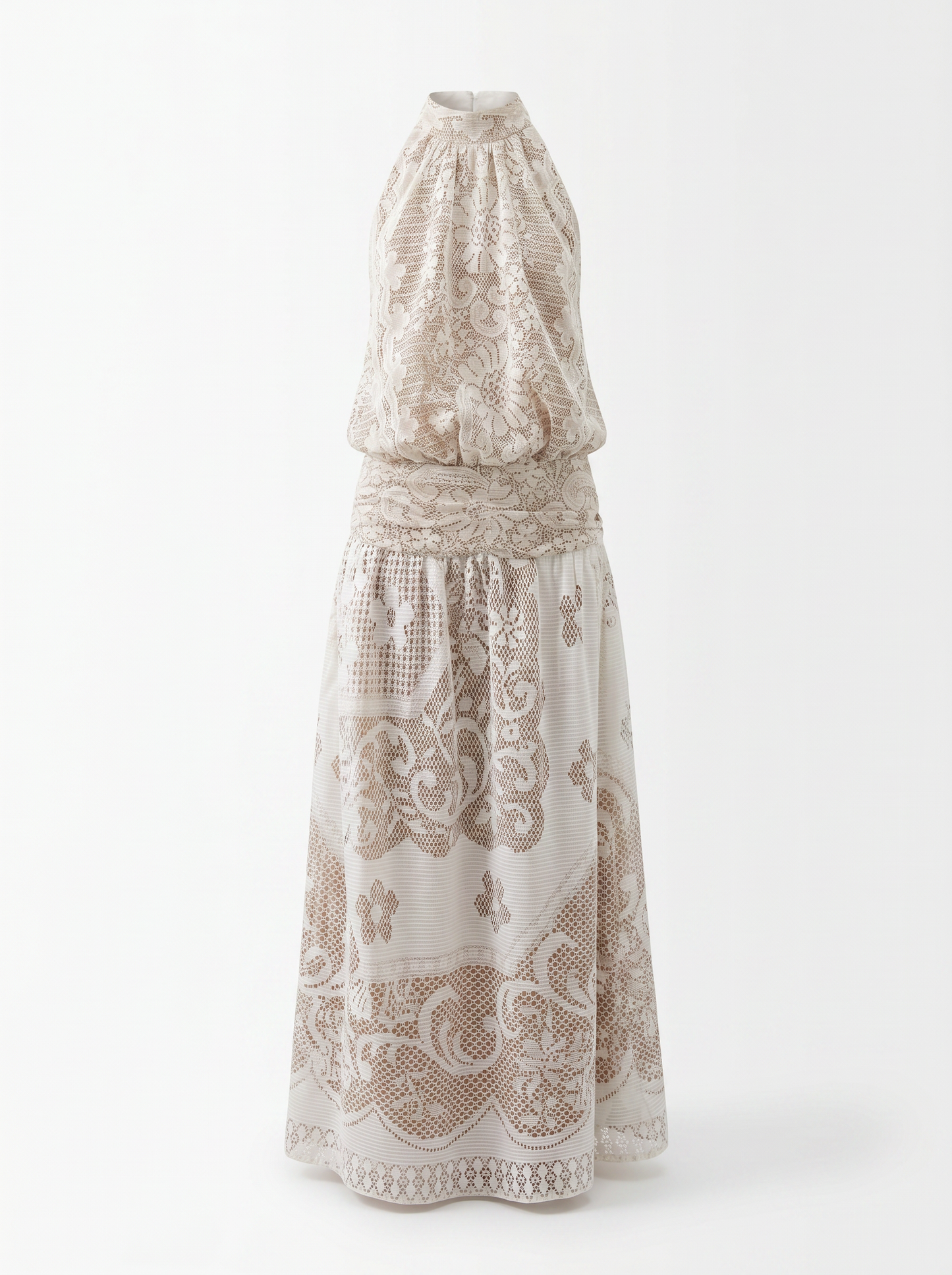 Curtains No. 013 & 014 | Flowers Backless Lace Dress