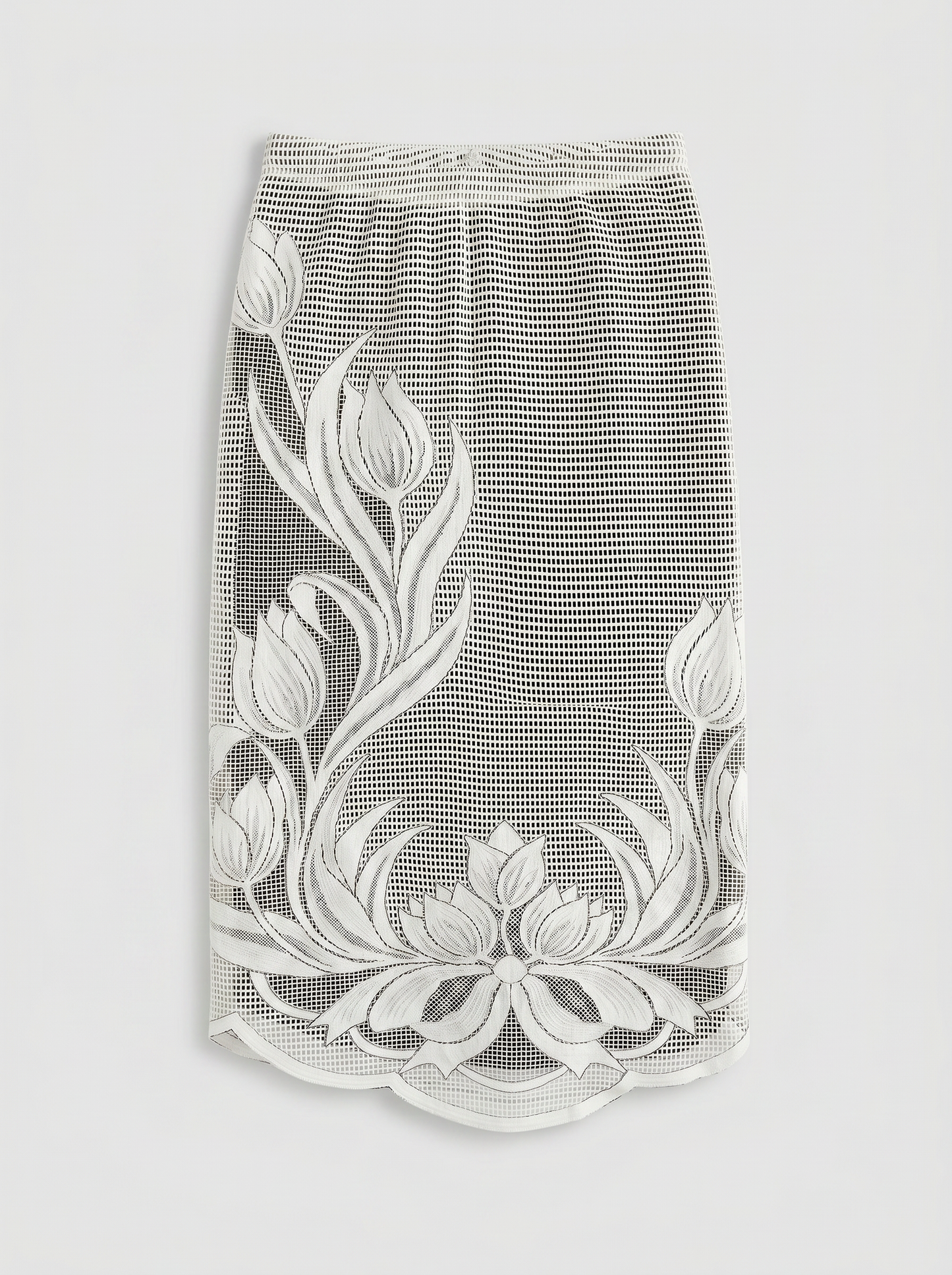Curtain No. 017 | Long 'Flowers' Lace Skirt