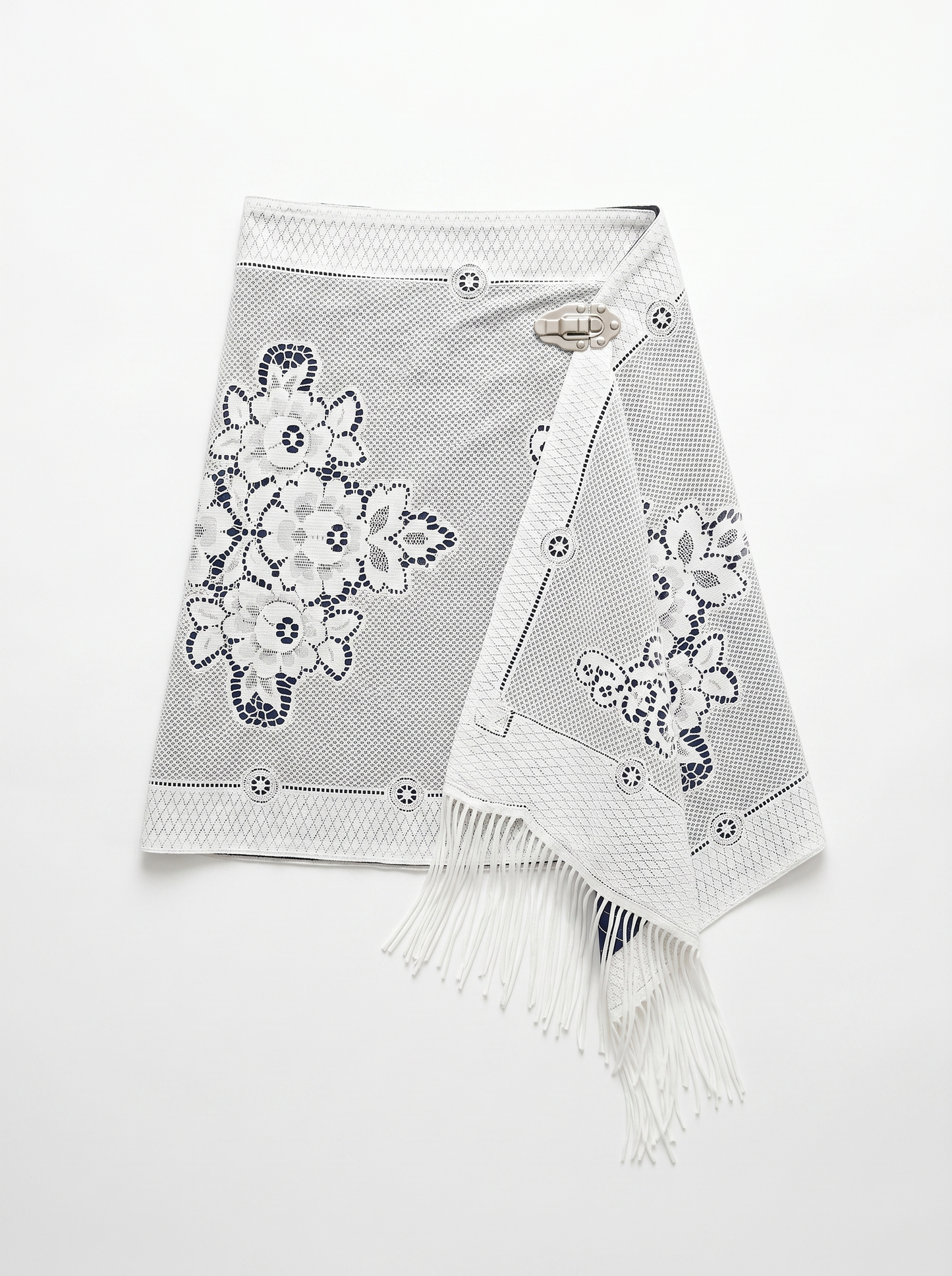 Upcycled Midi Wrap Skirt (S)