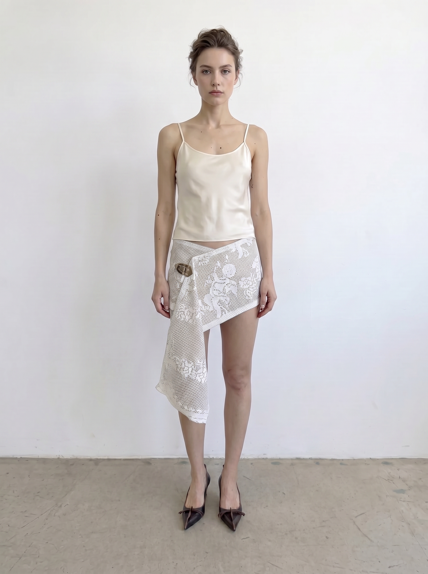 Curtain No. 003 | Angel Lace Mini Wrap Skirt
