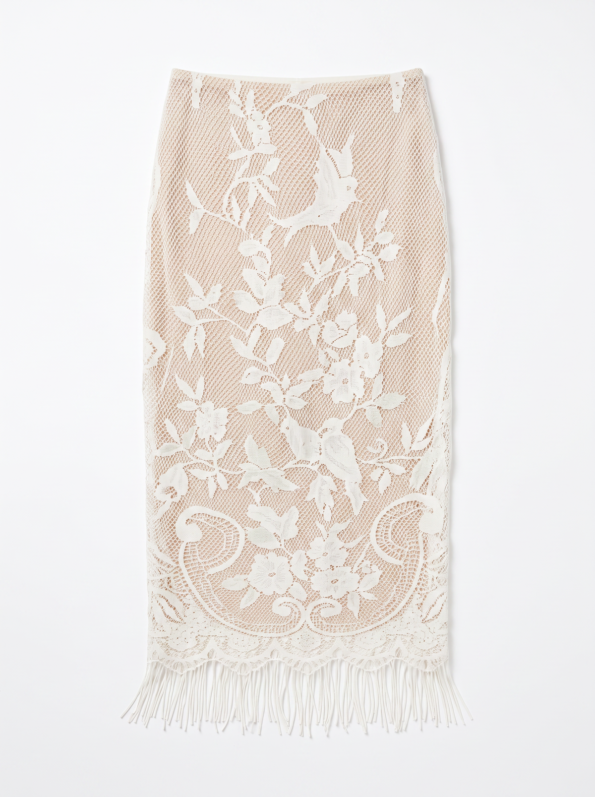 Curtain No. 025 | Long 'Birds' Lace Skirt