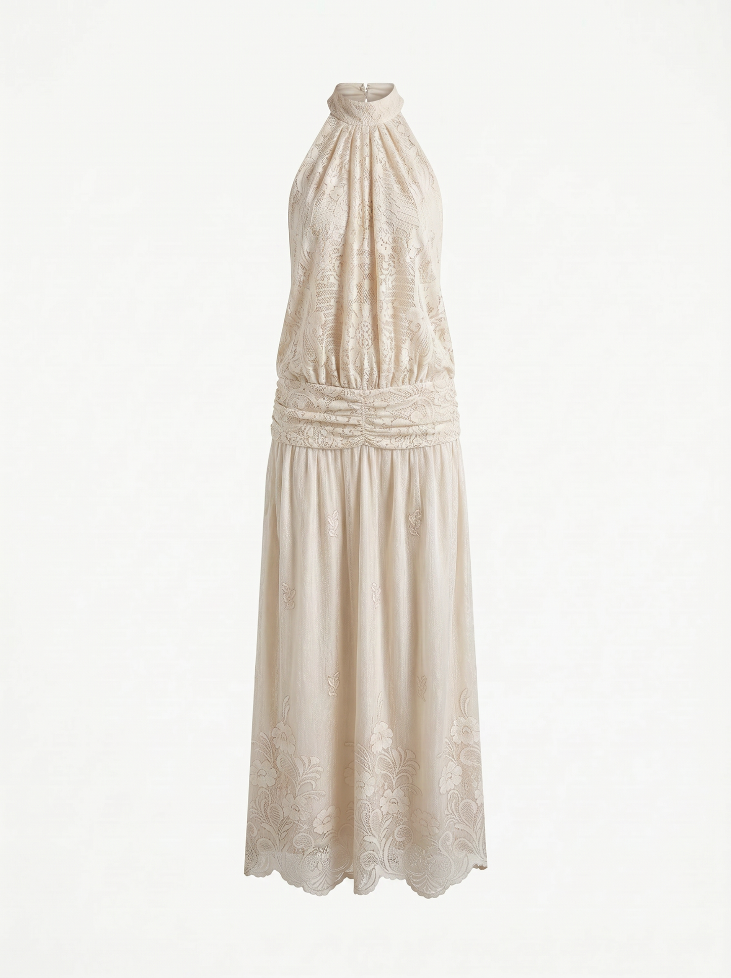 Curtains No. 011 & 012 | Flowers Backless Lace Dress