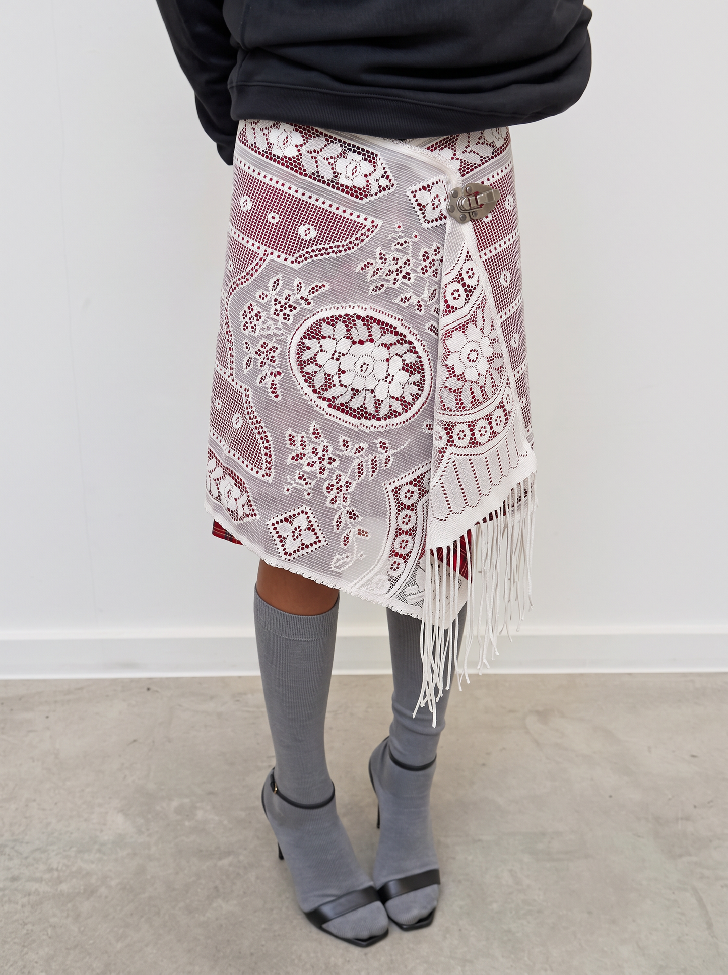 Curtain No. 021 | Lace Mini Wrap Skirt