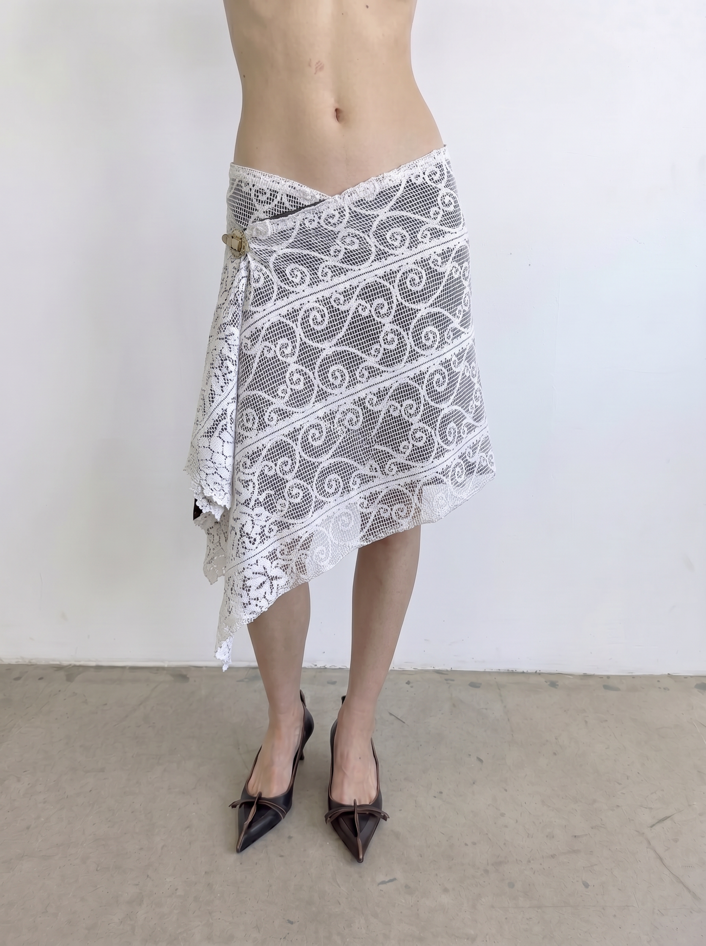Curtain No. 001 | Lace Midi Wrap Skirt