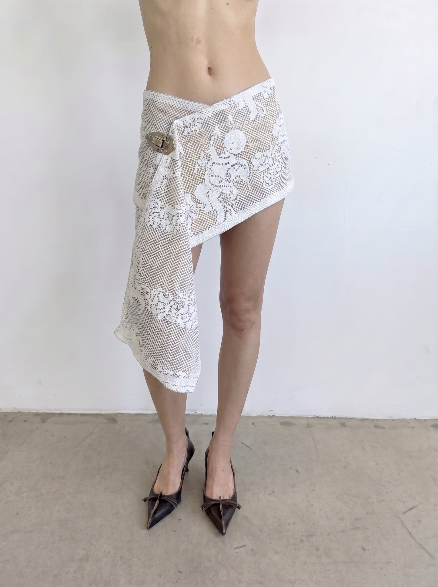 Curtain No. 003 | Angel Lace Mini Wrap Skirt