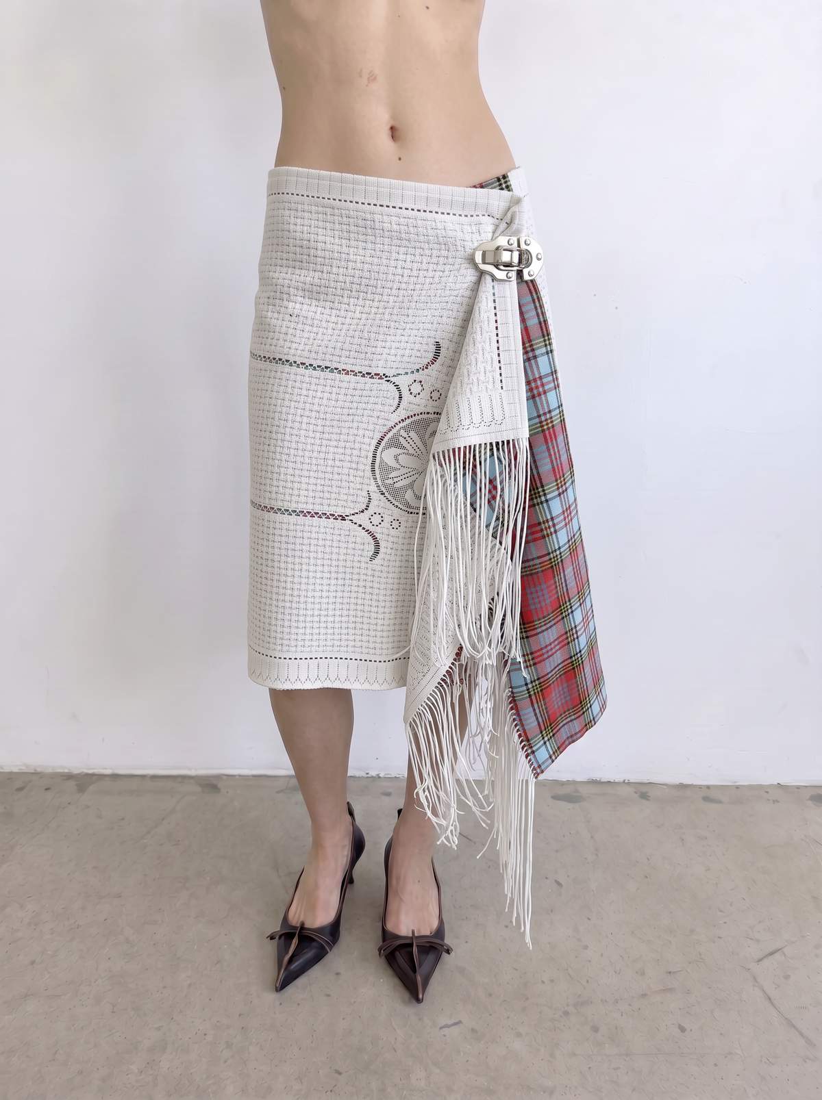 Curtain No. 047 | 'Angels' Midi Wrap Skirt