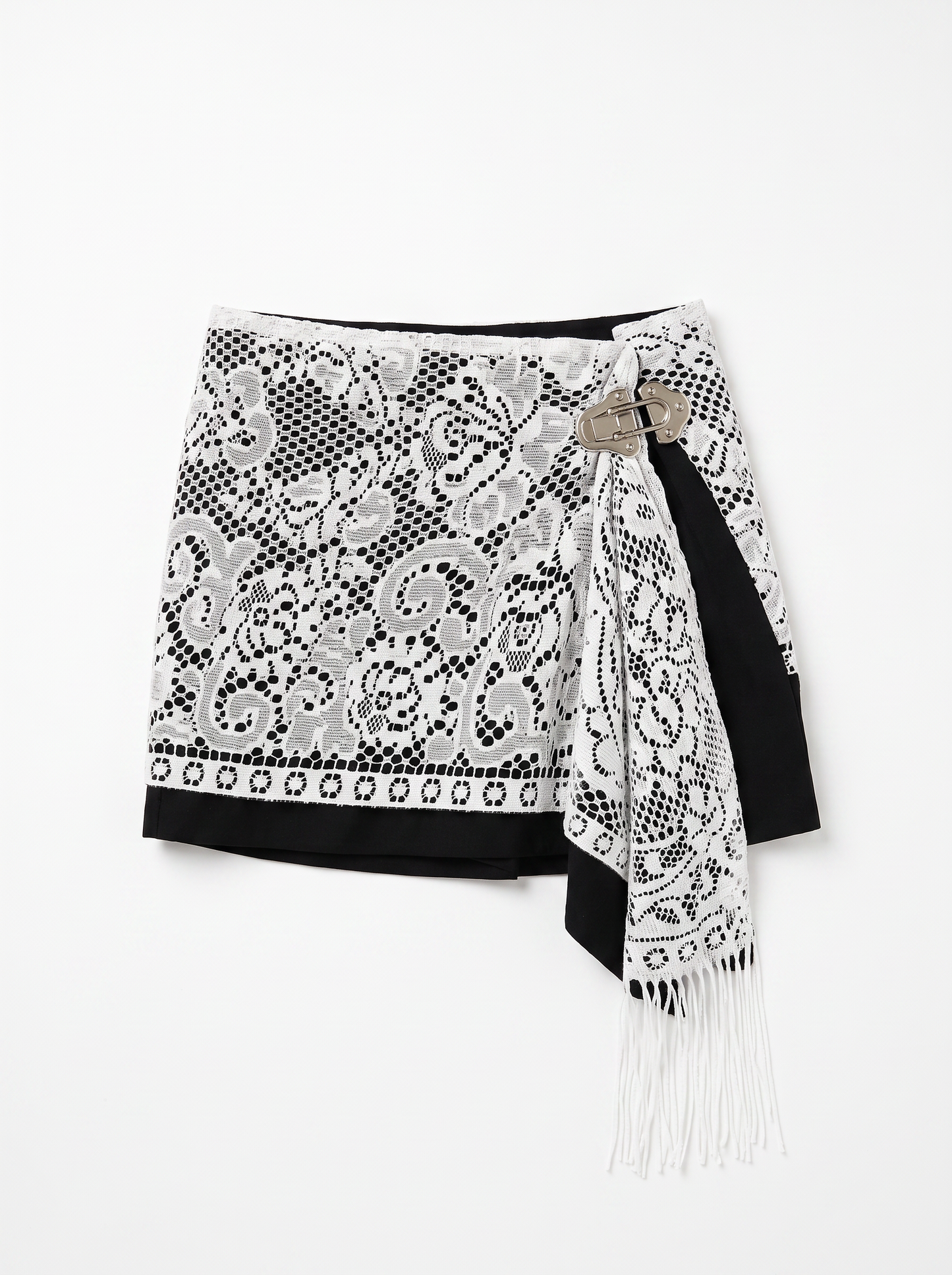 Curtain No. 006 | 'Black' Midi Wrap Skirt