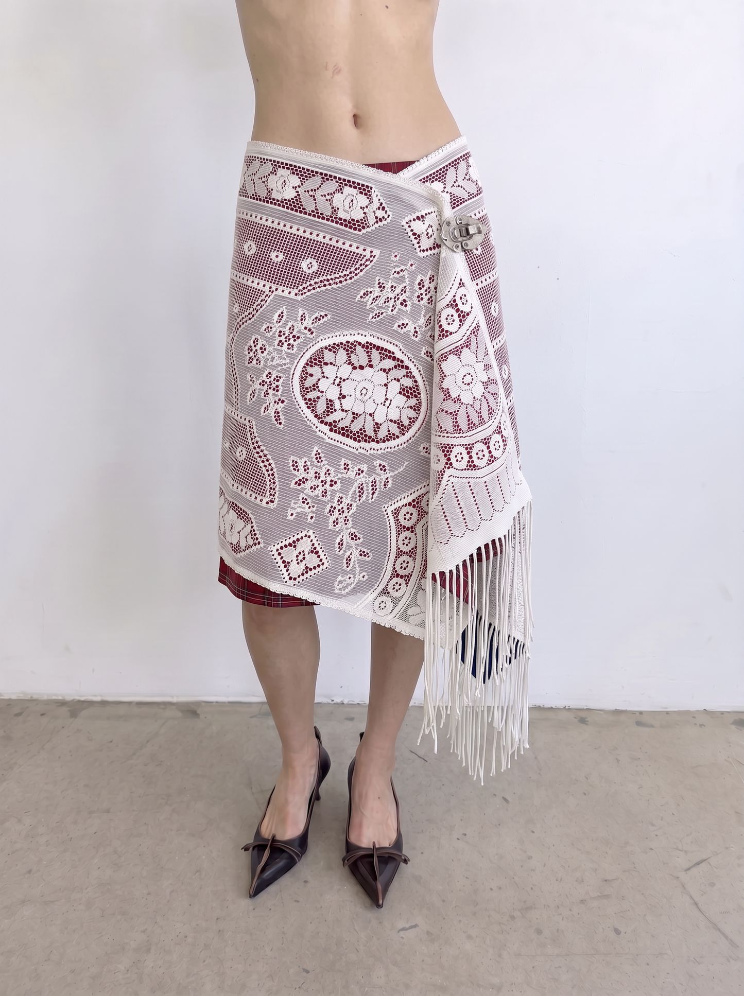 Curtain No. 021 | Lace Mini Wrap Skirt