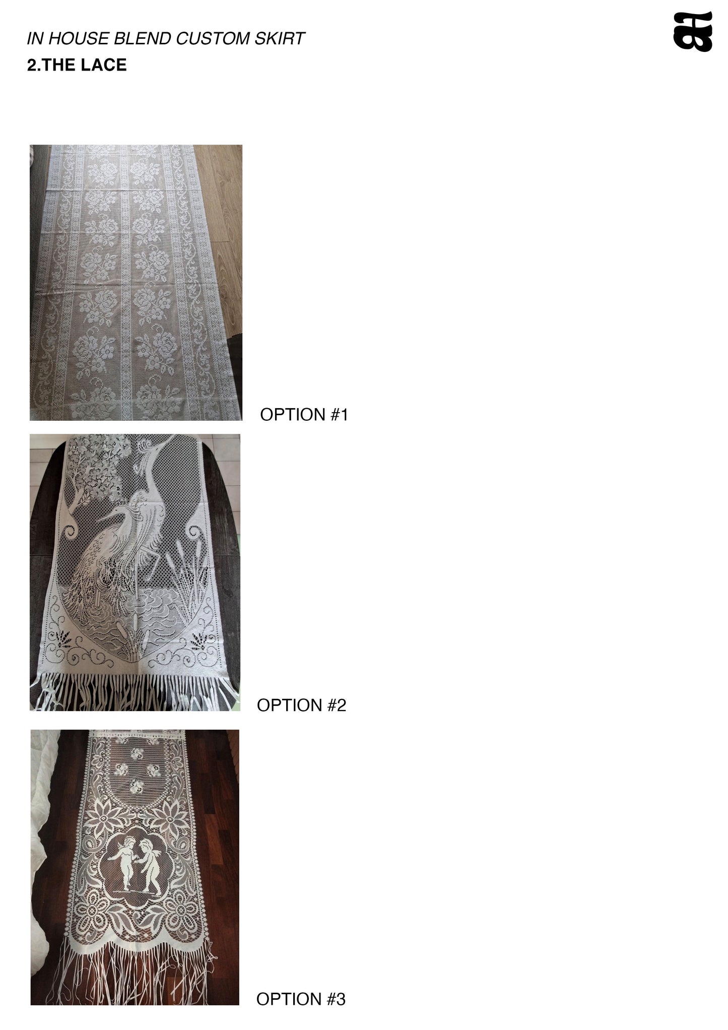 CUSTOM Upcycled Lace Skirt (Made To Order)
