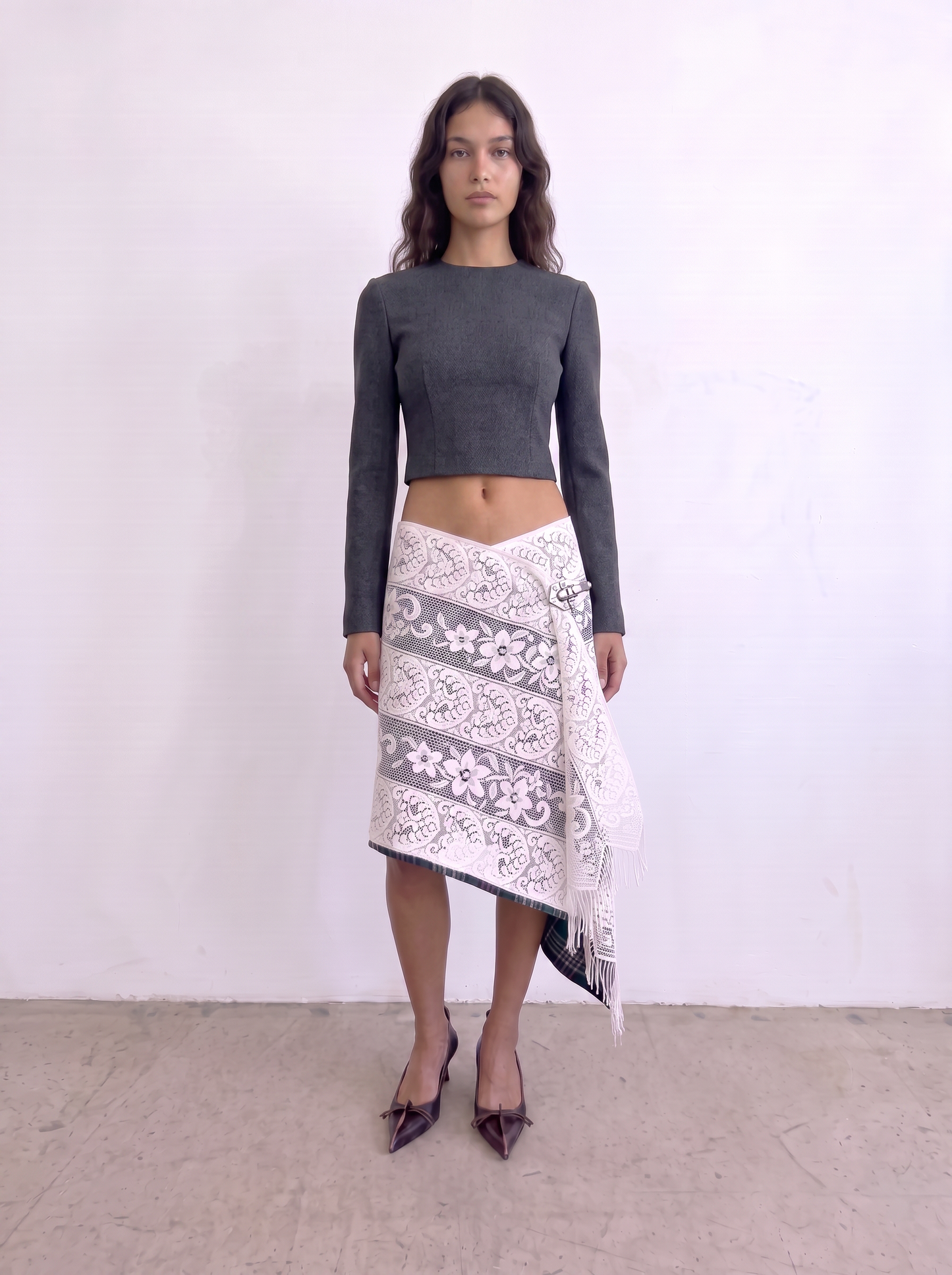 Curtain No. 026 | Lace Midi Wrap Skirt