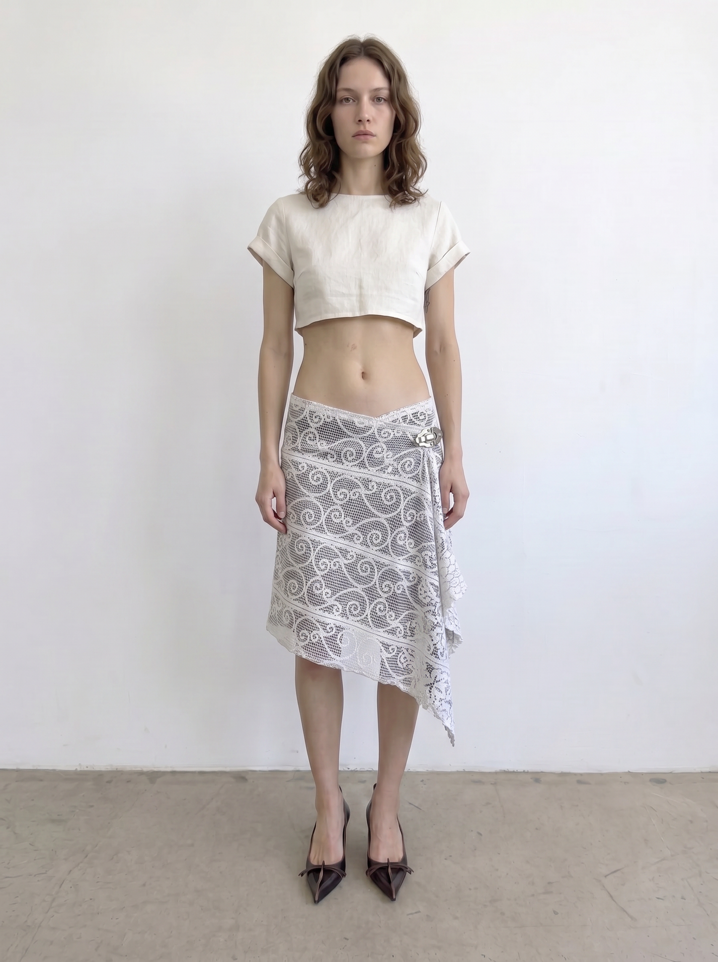 Curtain No. 001 | Lace Midi Wrap Skirt