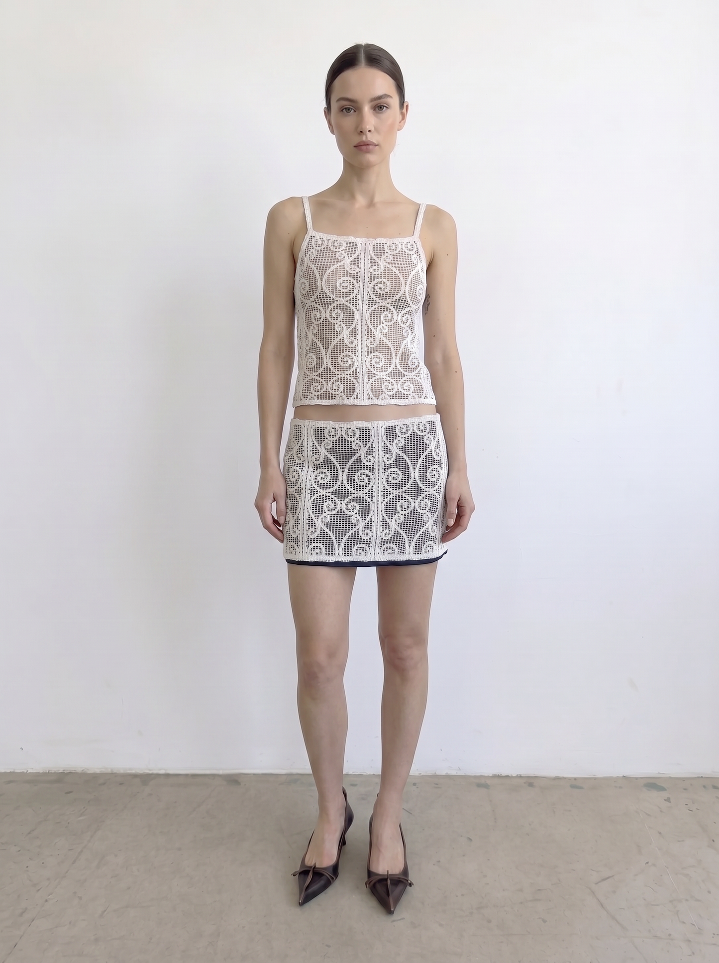 Curtain No. 001 | Lace Mini Skirt