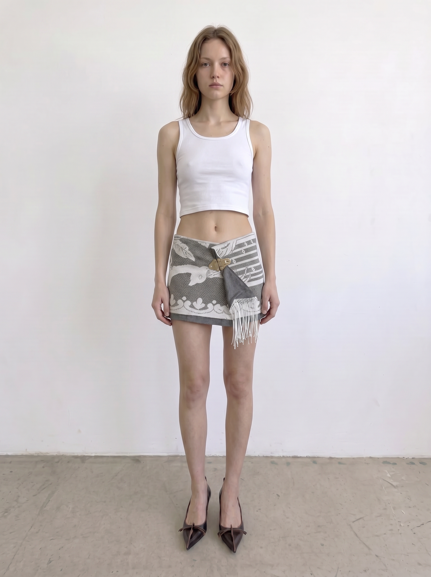 Curtain No. 007 | Peacock Mini Wrap Skirt