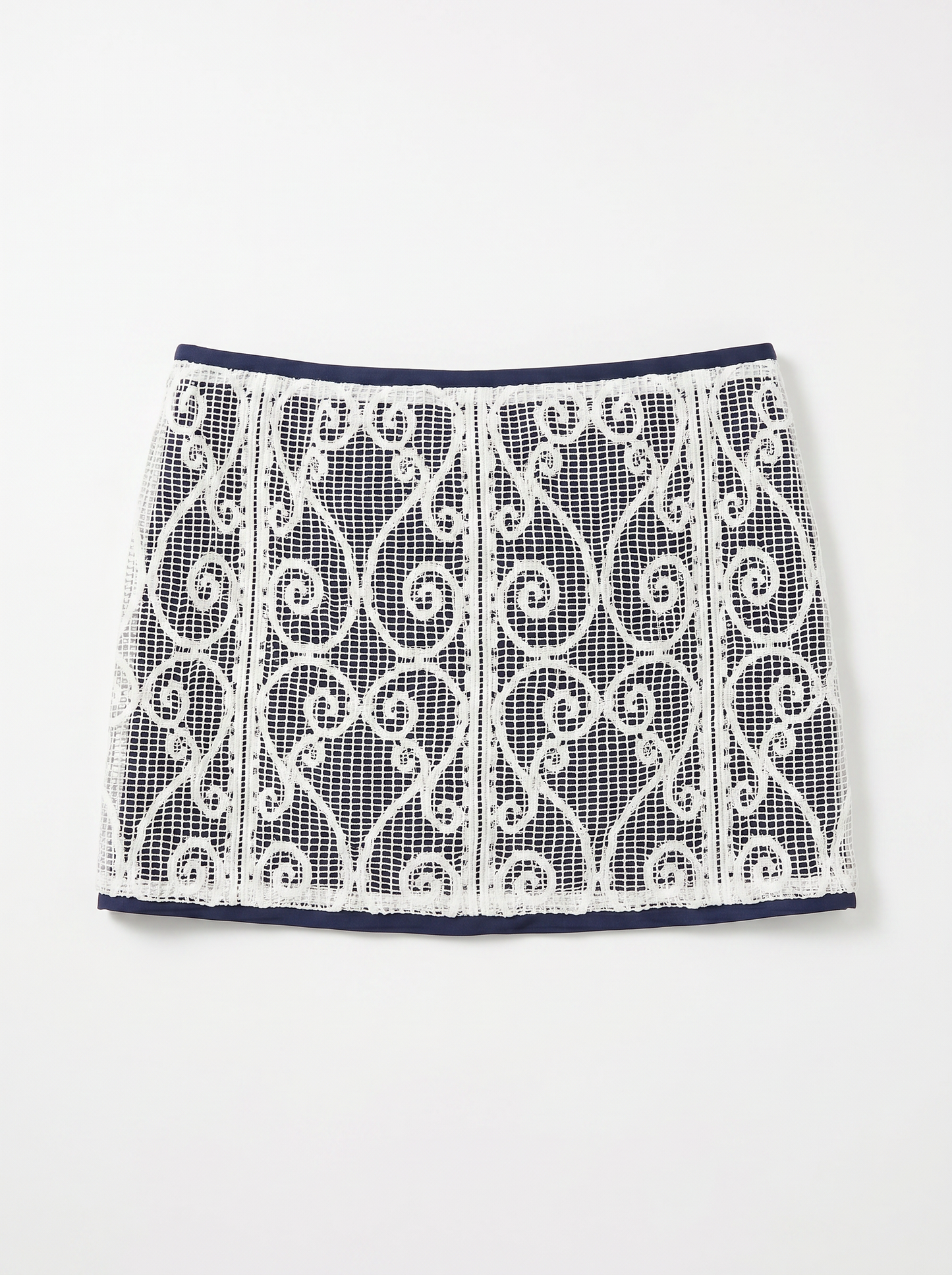 Upcycled Mini Lace Skirt (M)
