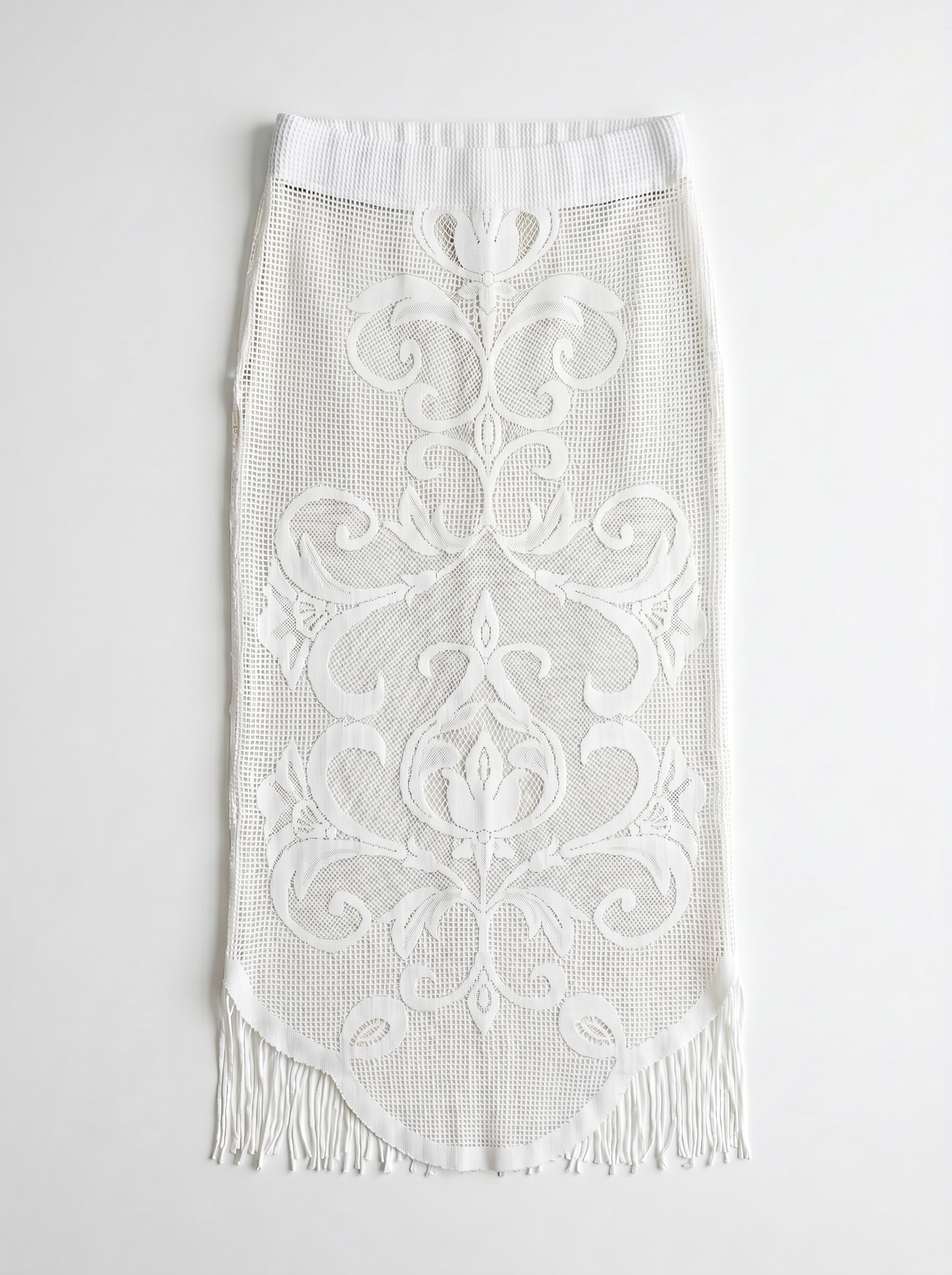 Upcycled Long Lace Skirt (S)