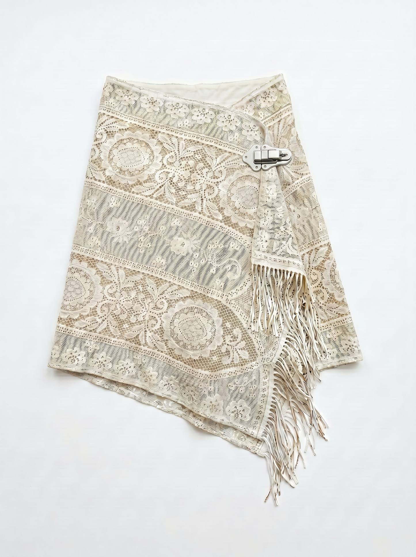 Upcycled Midi Wrap Skirt (S)