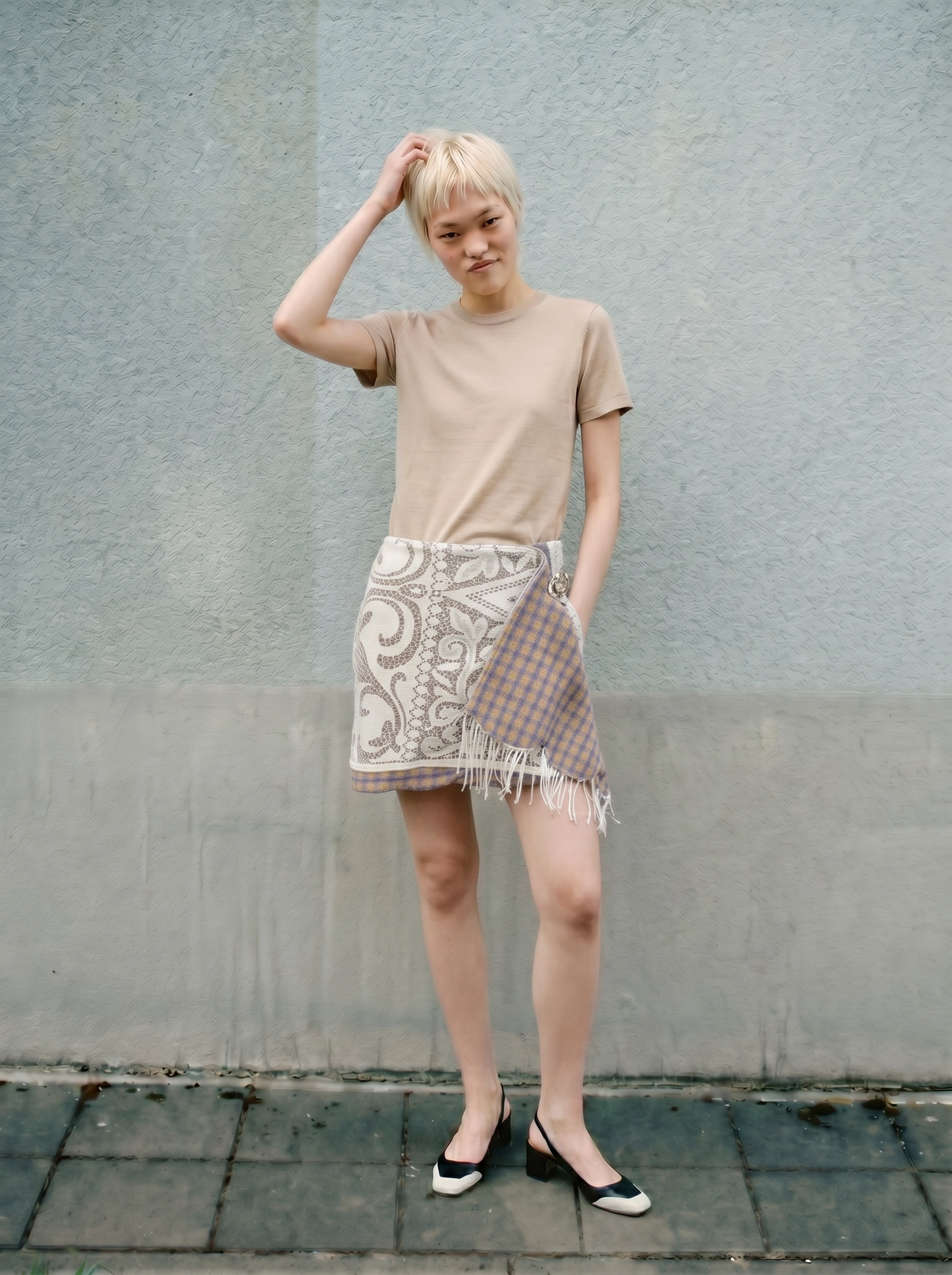 Curtain No. 019 | Lace Mini Wrap Skirt