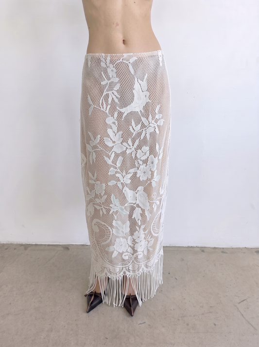 Curtain No. 025 | Long 'Birds' Lace Skirt