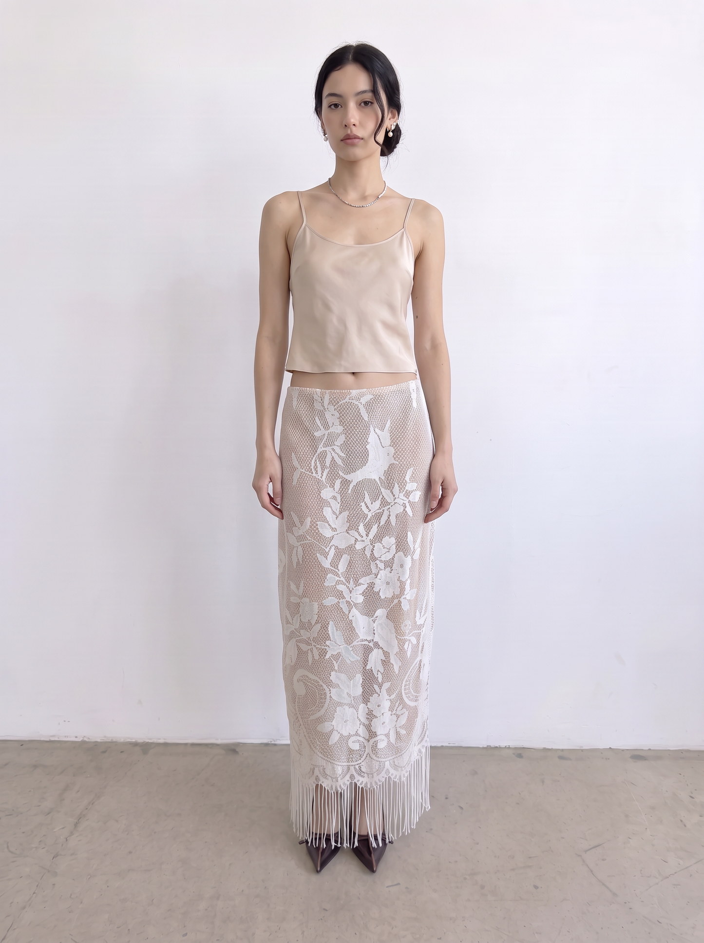 Curtain No. 025 | Long 'Birds' Lace Skirt