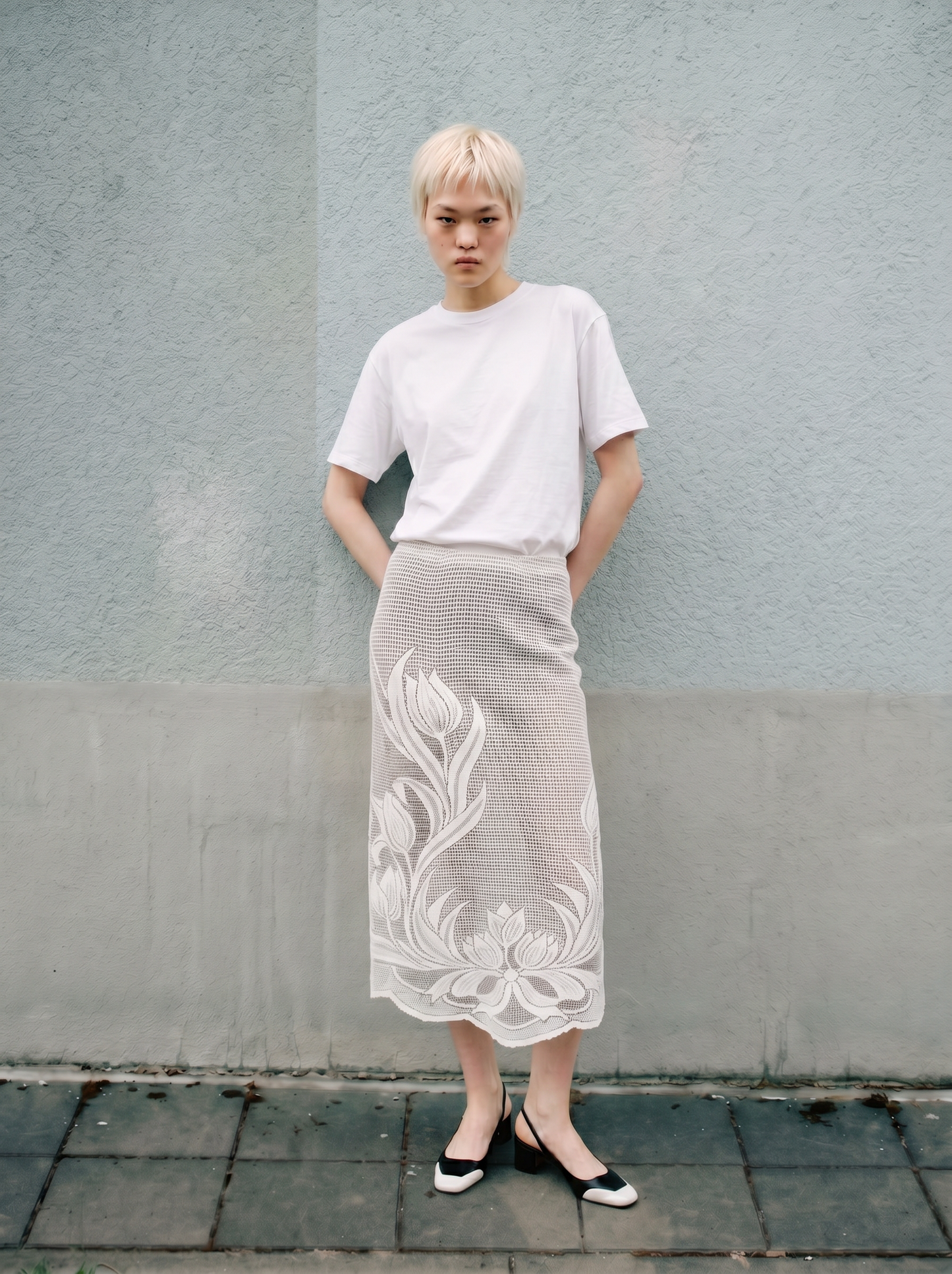 Curtain No. 017 | Long 'Flowers' Lace Skirt