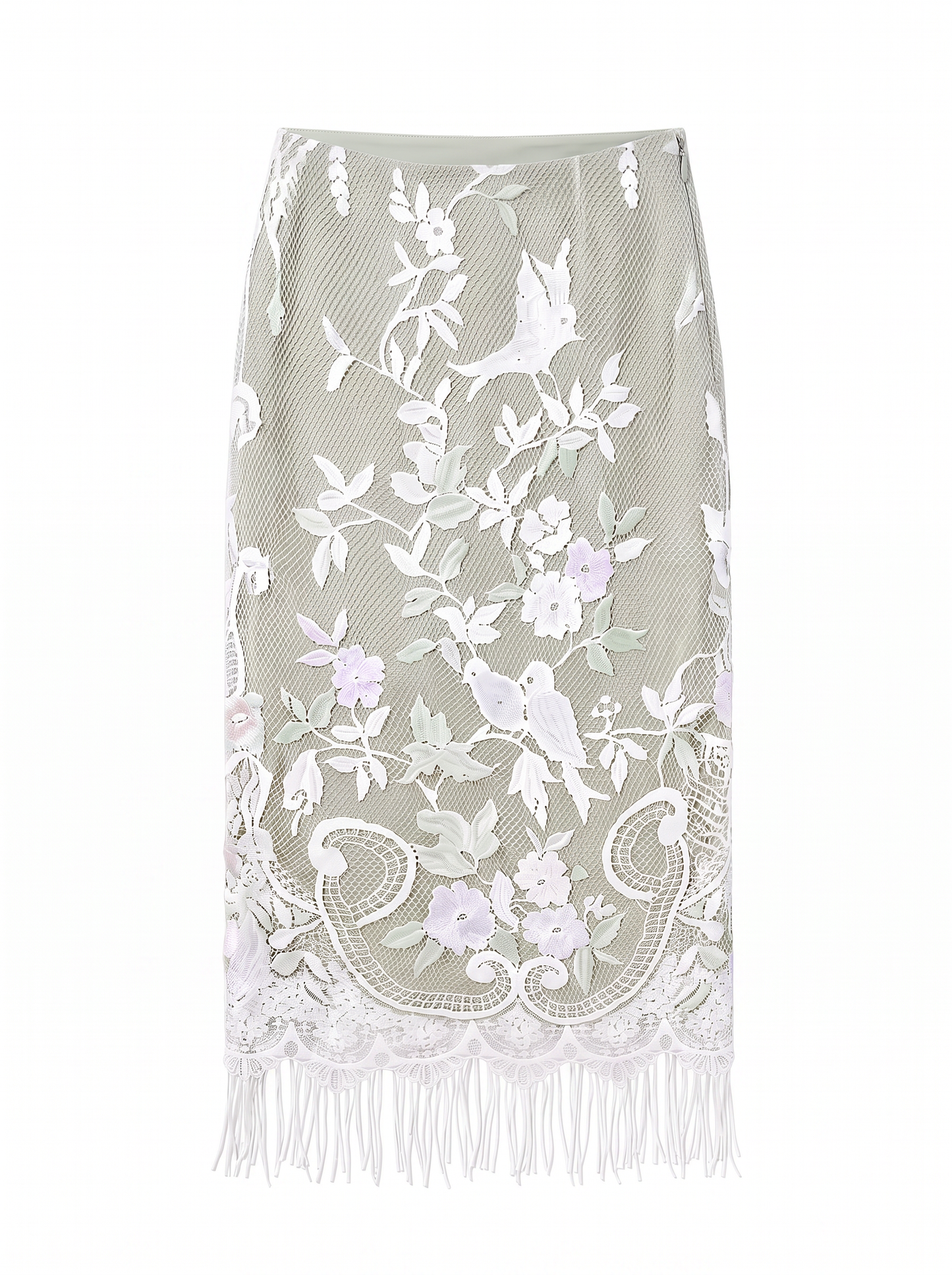 Curtain No. 015 | Long 'Birds' Lace Skirt