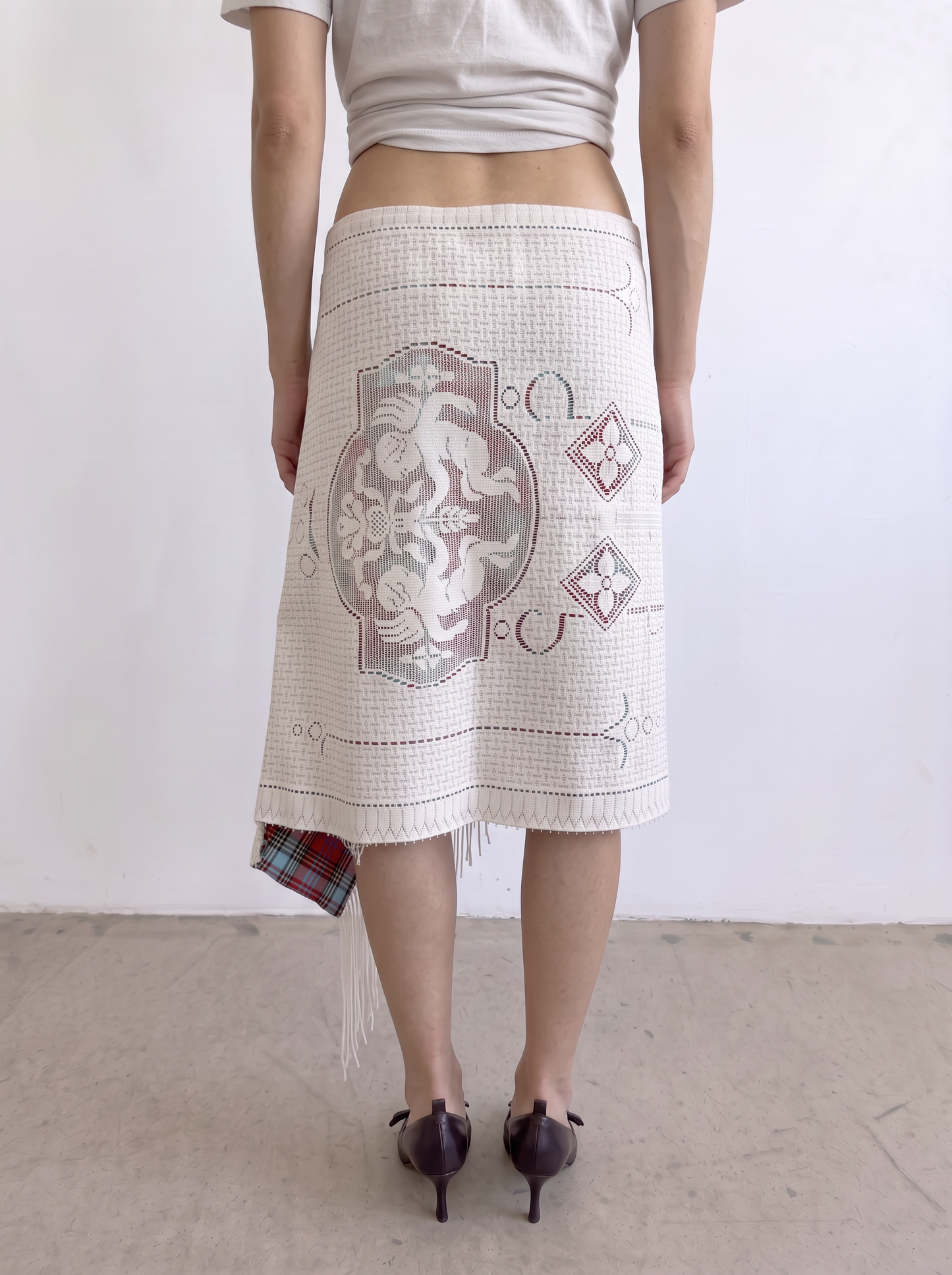 Curtain No. 047 | 'Angels' Midi Wrap Skirt
