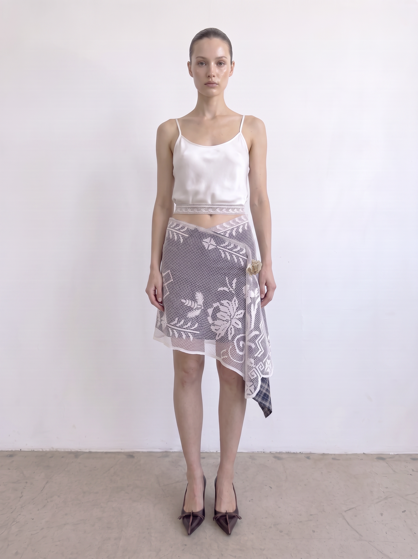 Curtain No. 037 | 'Crochet' Midi Wrap Skirt
