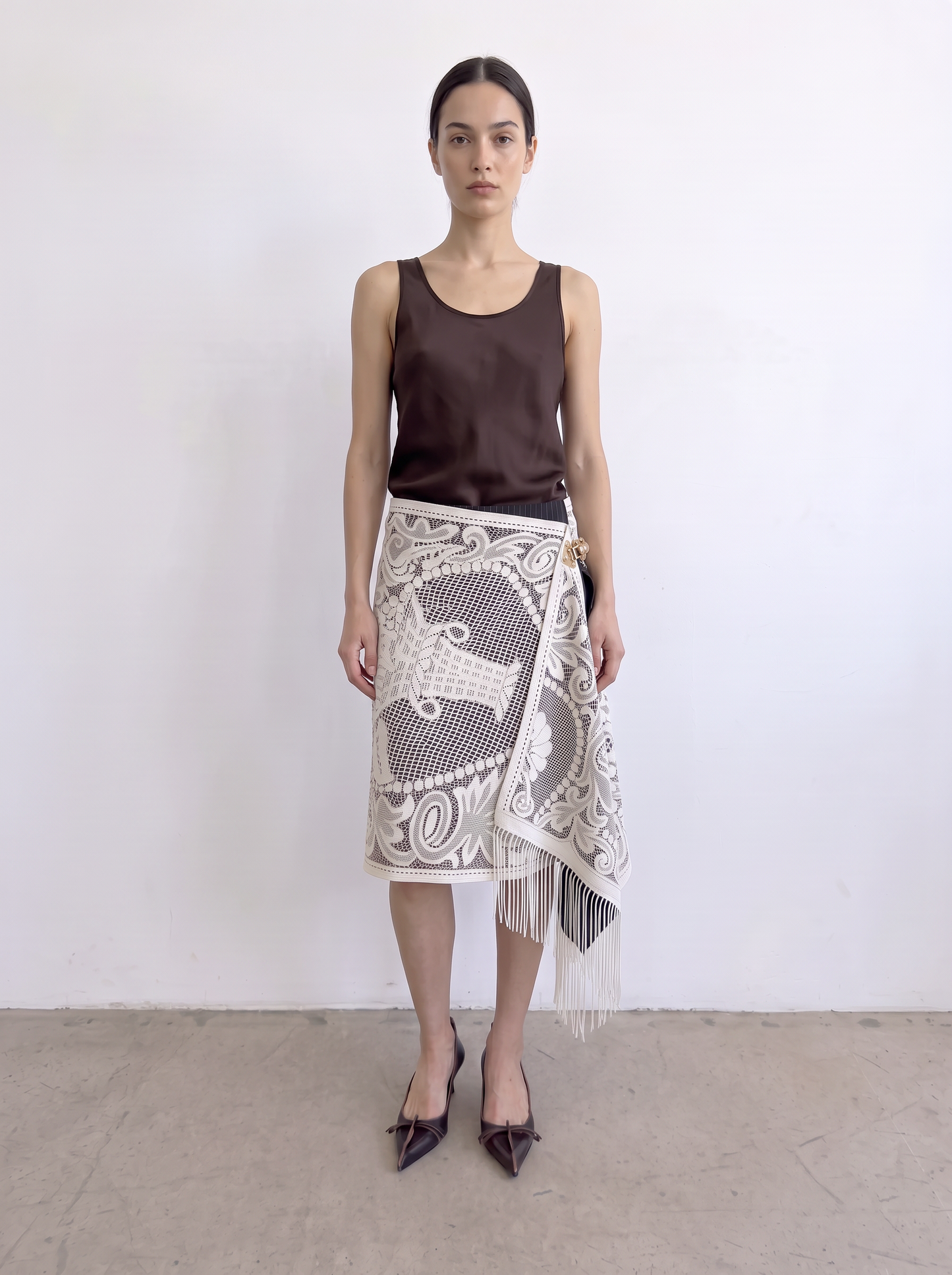 Curtain No. 033 | 'Bouquet' Midi Wrap Skirt