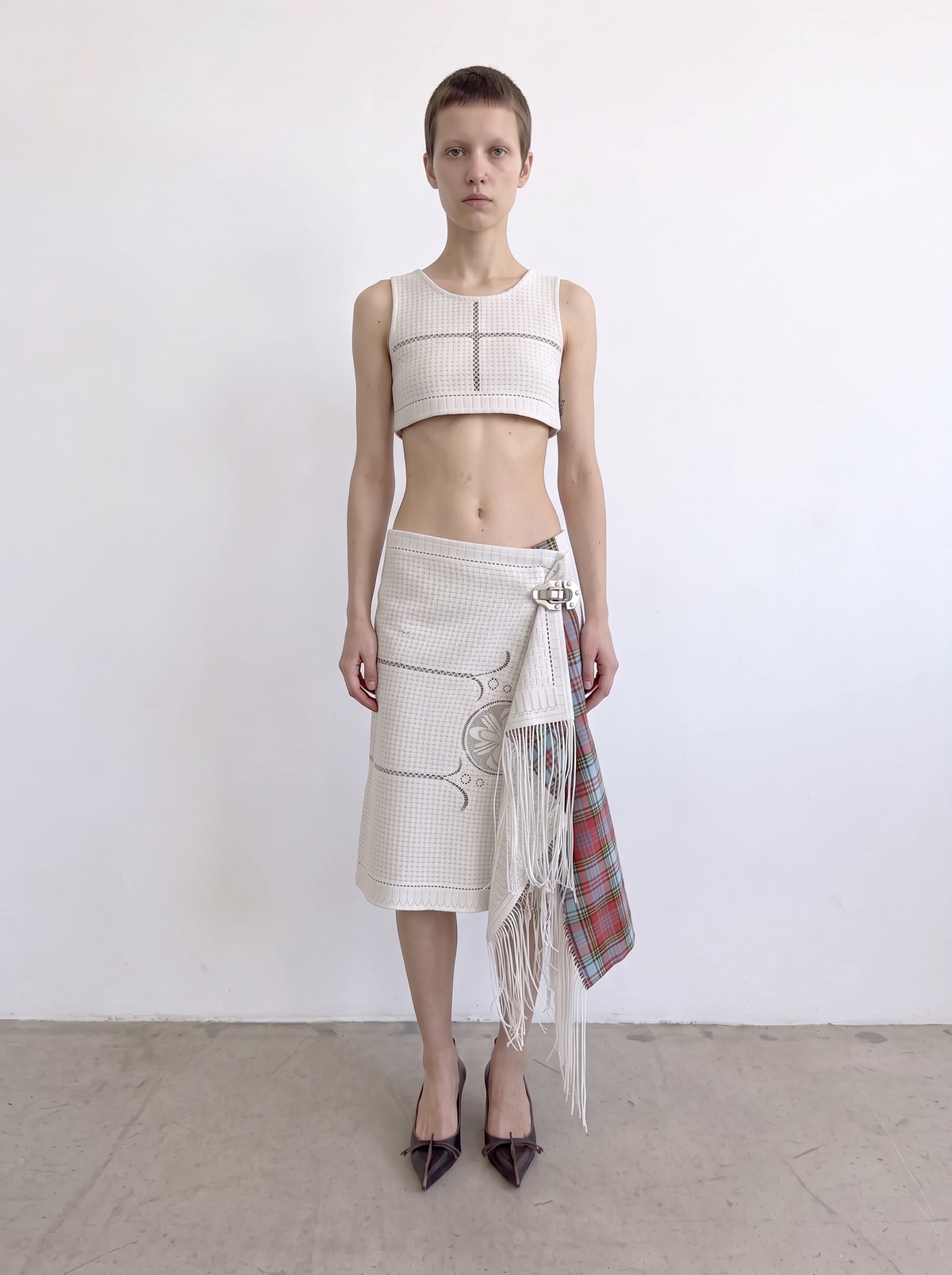 Curtain No. 047 | 'Angels' Midi Wrap Skirt