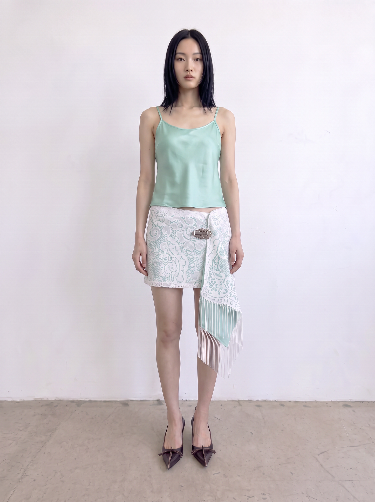 Curtain No. 006 | 'Turquoise' Midi Wrap Skirt