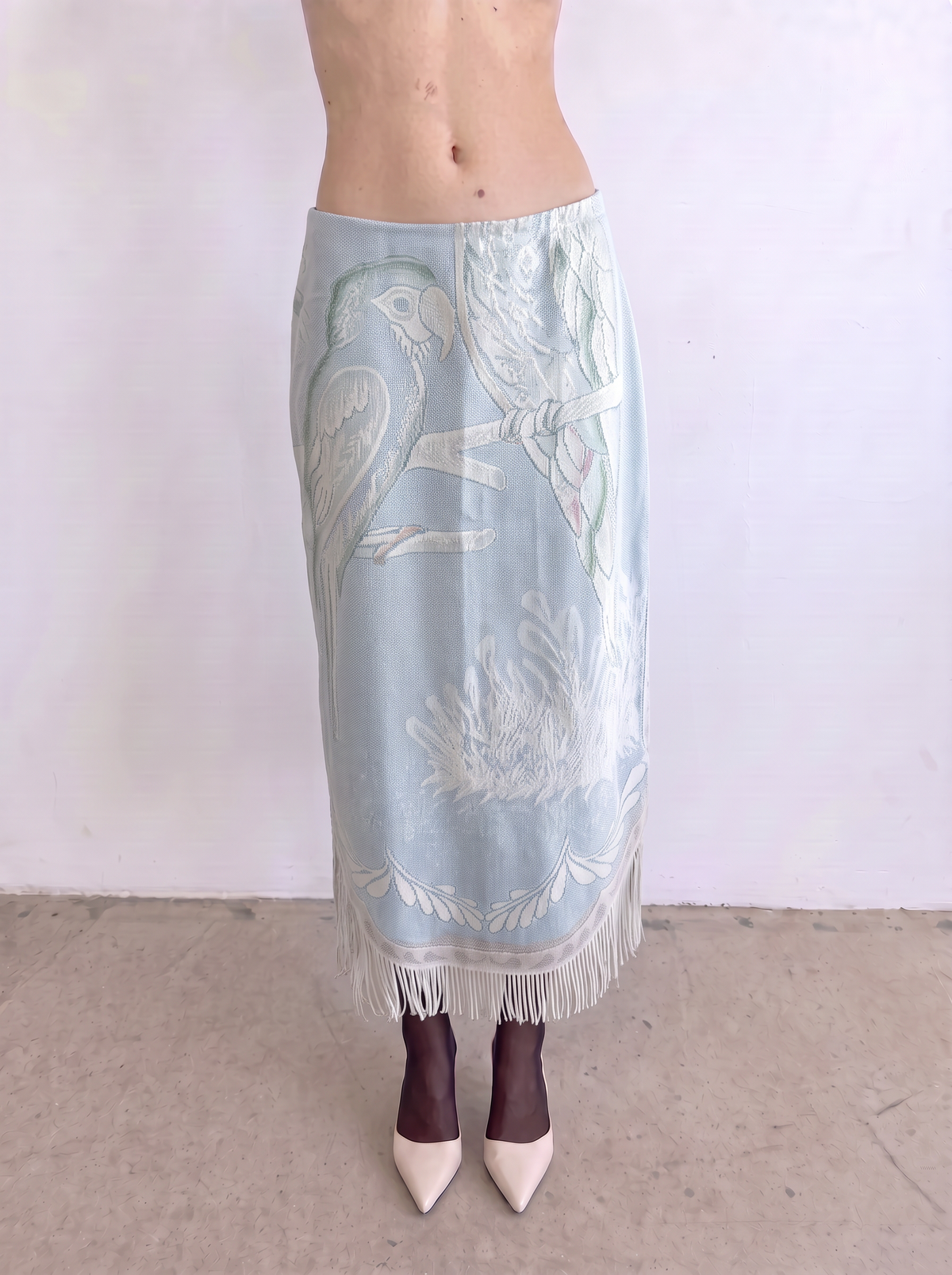 Curtain No. 060 | 'Perroquet' Long Lace Skirt