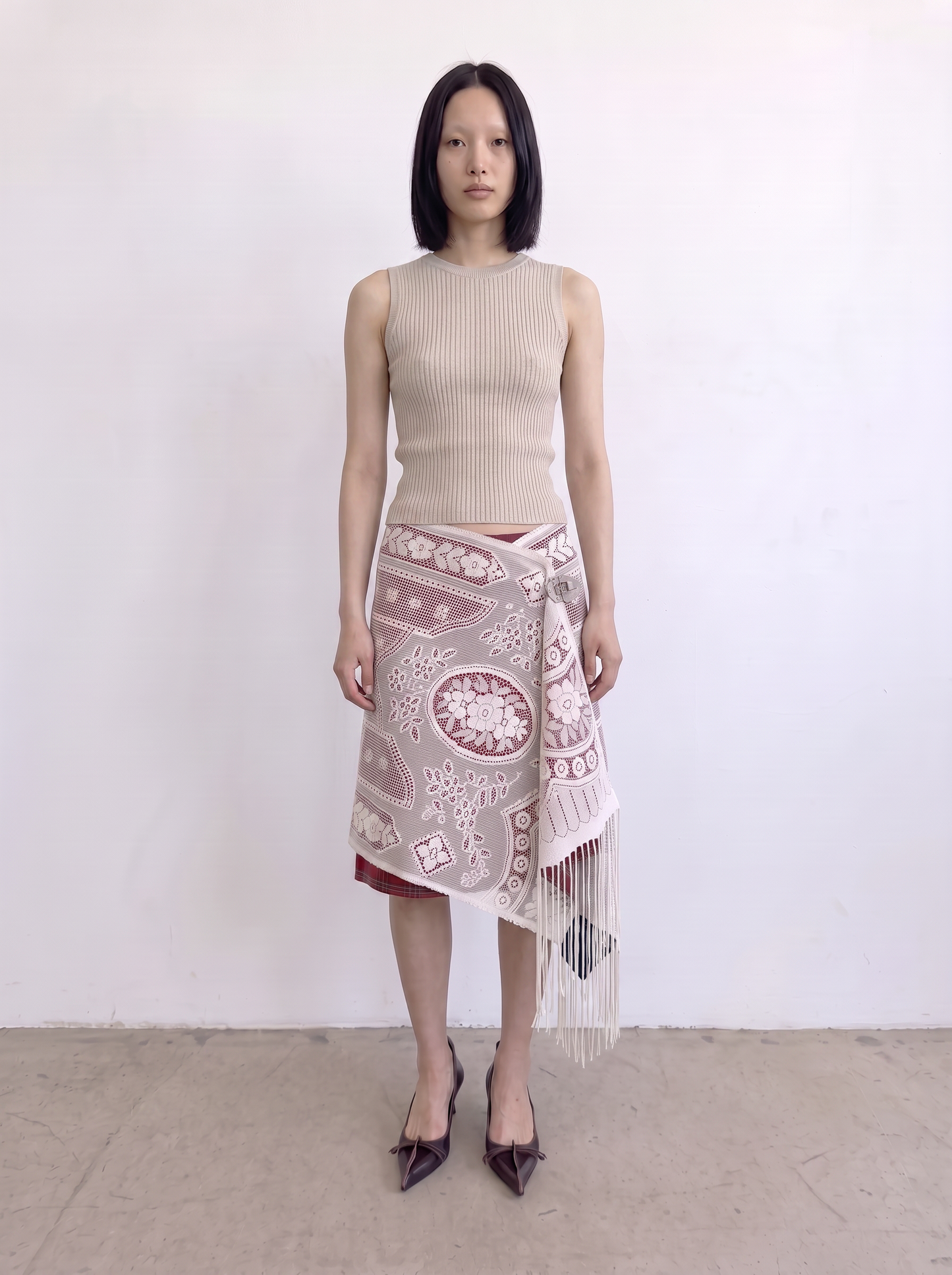 Curtain No. 021 | Lace Mini Wrap Skirt