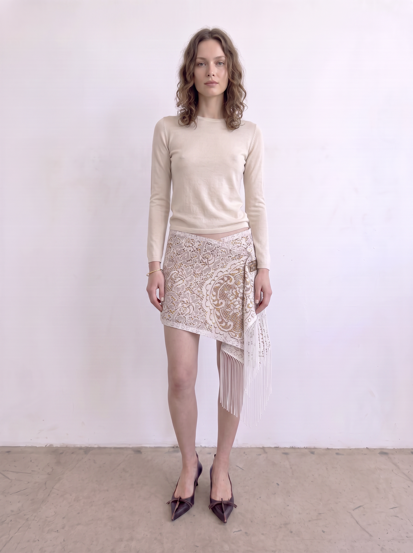 Curtain No. 006 | 'Yellow' Midi Wrap Skirt