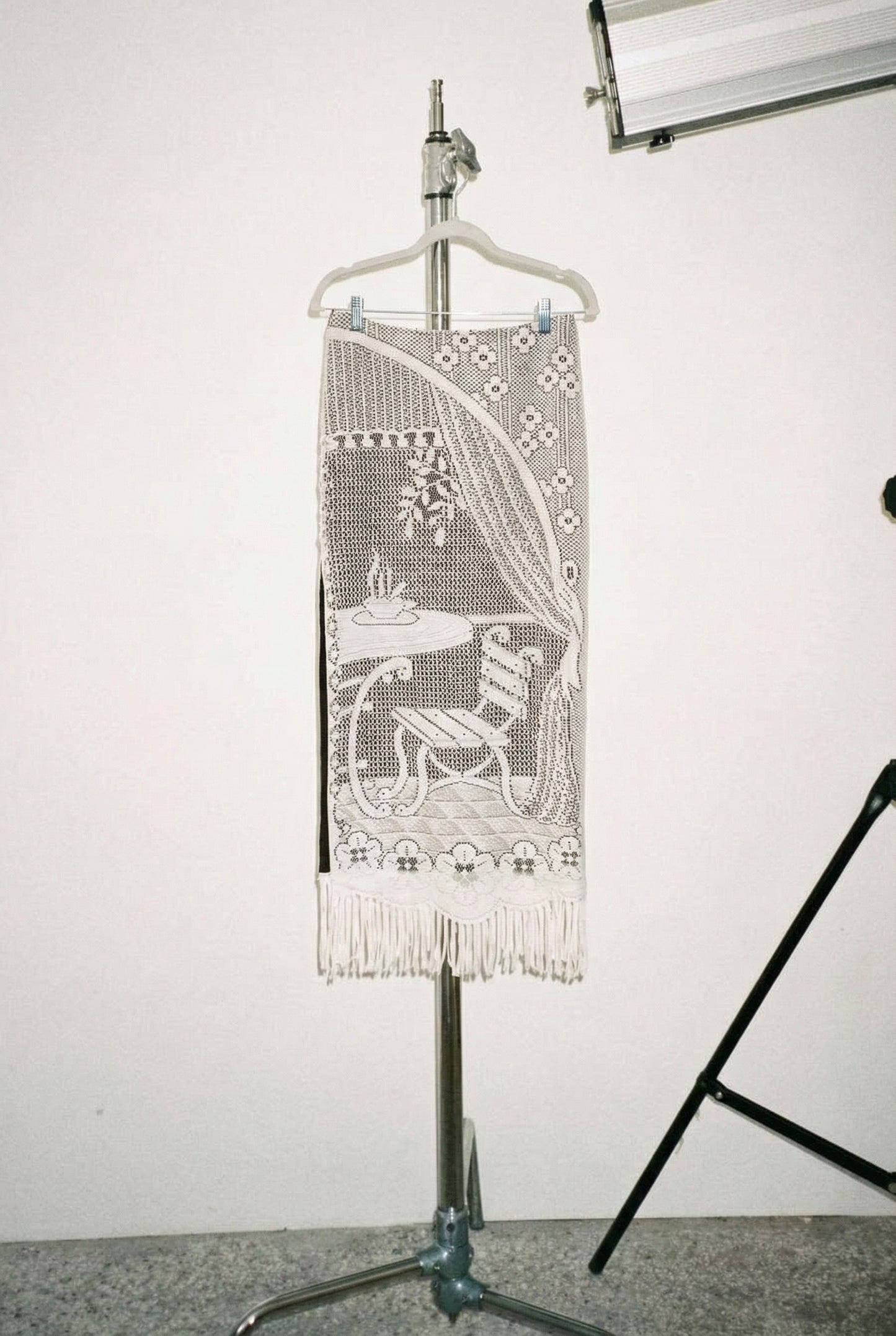 Upcycled Pause Café Lace Skirt