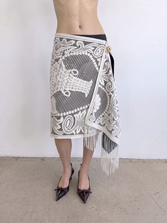 Curtain No. 033 | 'Bouquet' Midi Wrap Skirt